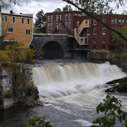 Falls Along Otter Creek in Middlebury, VT