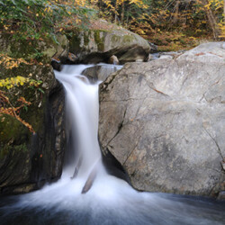 Lincoln Brook Falls in Warren, VT